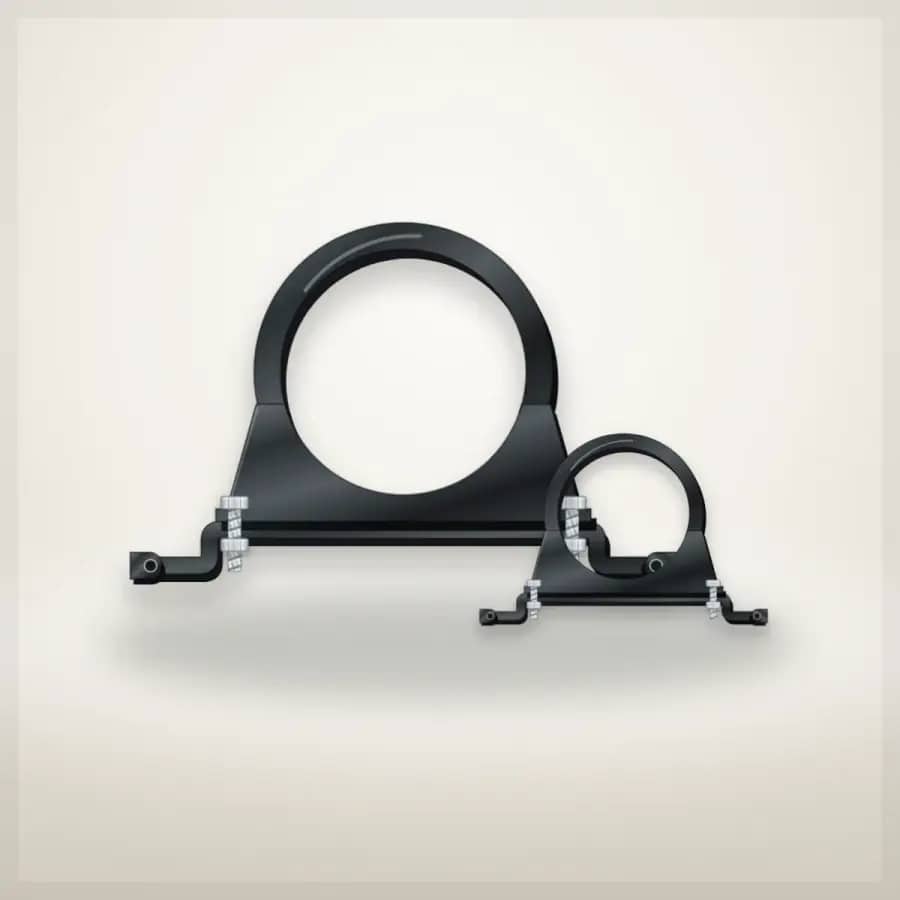 بست دو پایه دیواری (Pipe Clamp) — بست پایه‌دار سنگین | پروفیل کالا